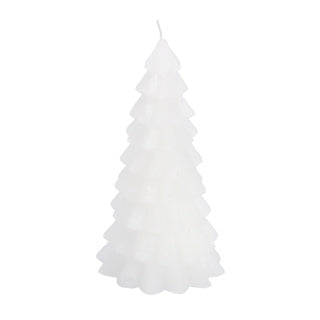Árvore de vela sem fogo branca 10x10x20cm | 4 peças