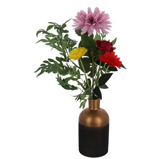 Countryfield Fläsch Vase madelon s schwaarze Kupfer 26 cm | 6 Stéck