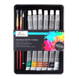 Nassau Fine Art Watercolour Paint Set with Accessories, 16-piece.