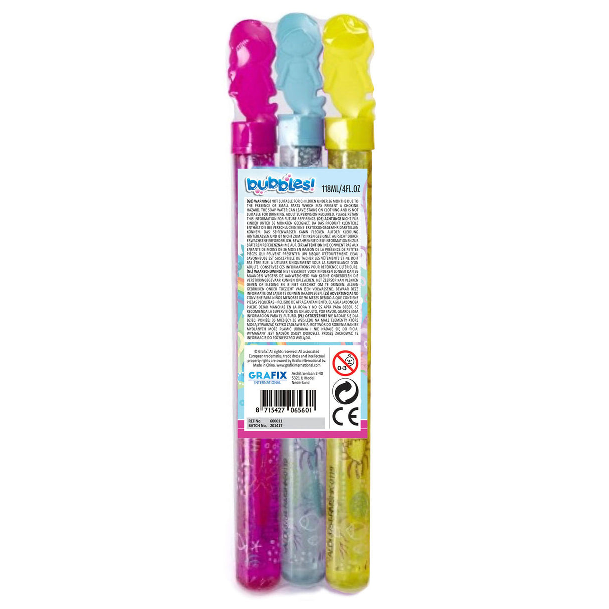Creative craft group bubble blowing mermaid, 3 pcs.