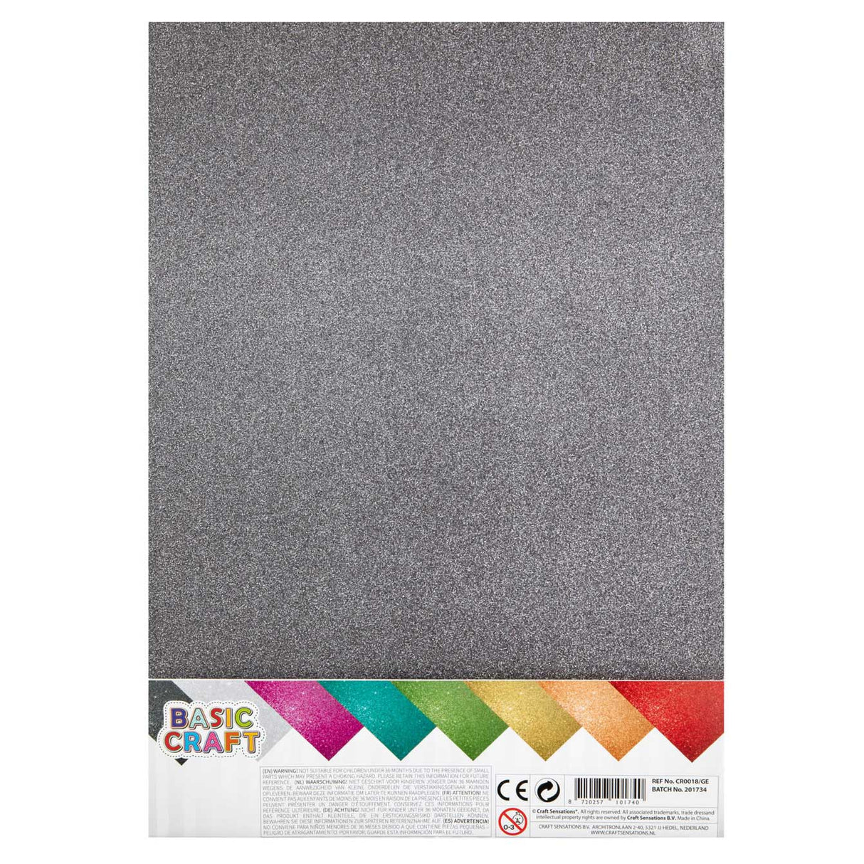 Creative Craft Group Glitterpapier A4 8 Vellen, 150 gsm