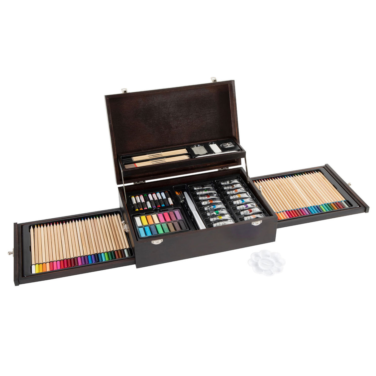 Creative craft group luxury wooden creative case, 115 pcs.
