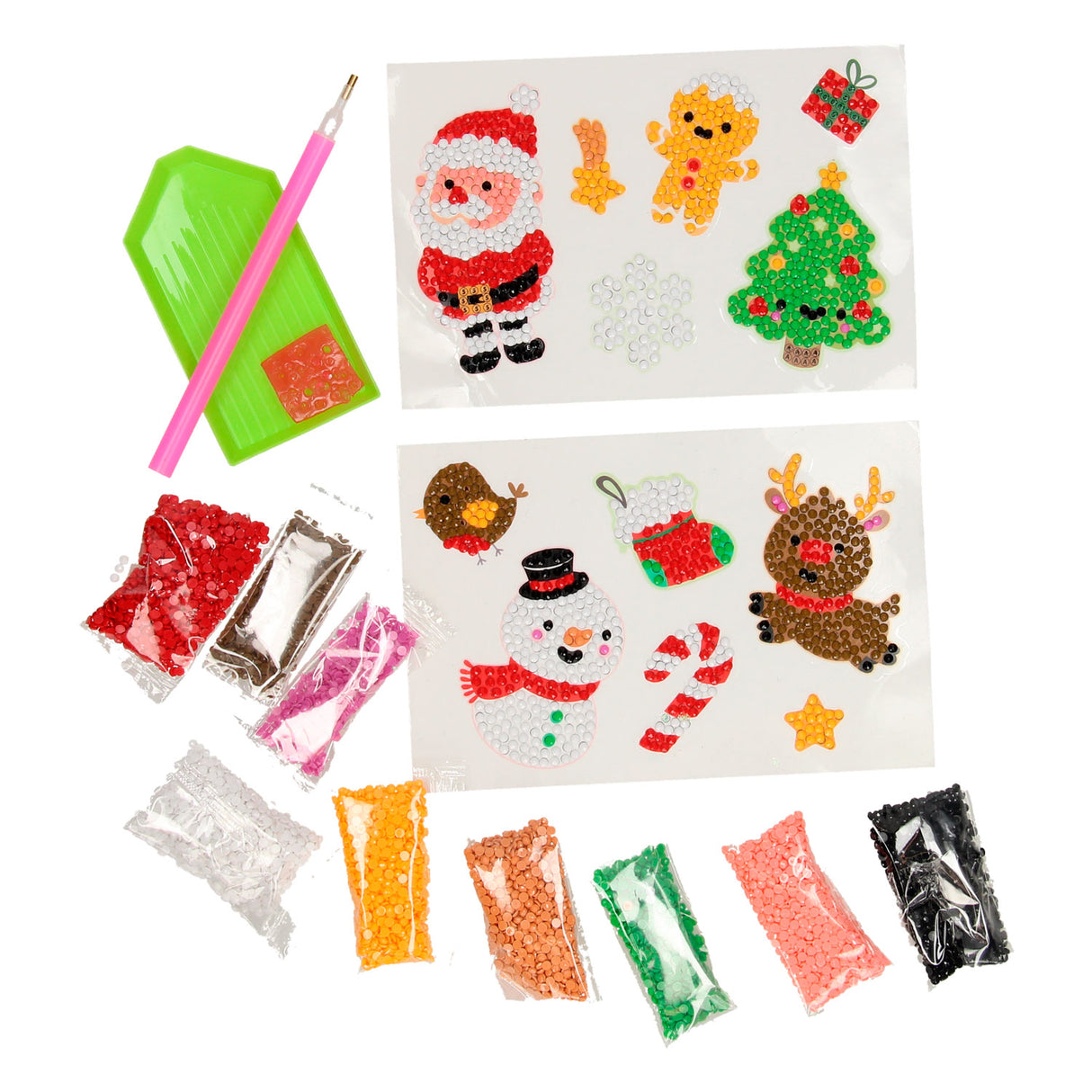 Creative Craft Group XMAS Diamond Painting Stickers, 12st.