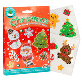 Creative craft group xmas diamond painting stickers, 12pcs.
