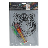 Creative Craft Group Scratch Set Regenboog Tiger Unicorn