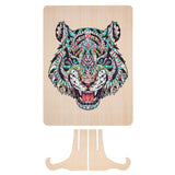 Creative craft group unique wooden puzzle tiger, 130 pcs.