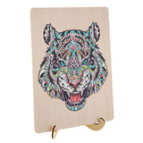 Creative craft group unique wooden puzzle tiger, 130 pcs.