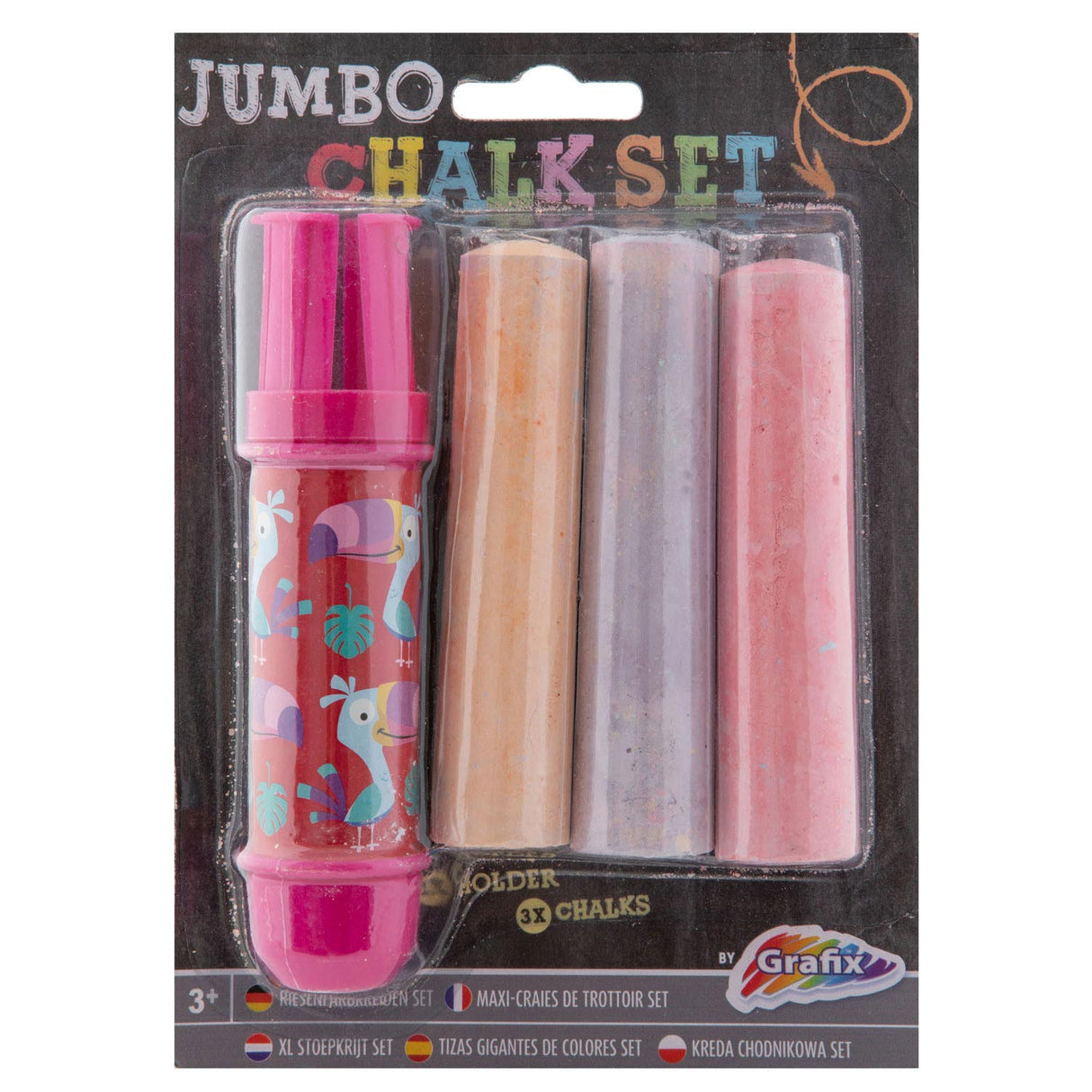 Creative Craft Group Jumbo Chalk Holder + Chalk, 3..