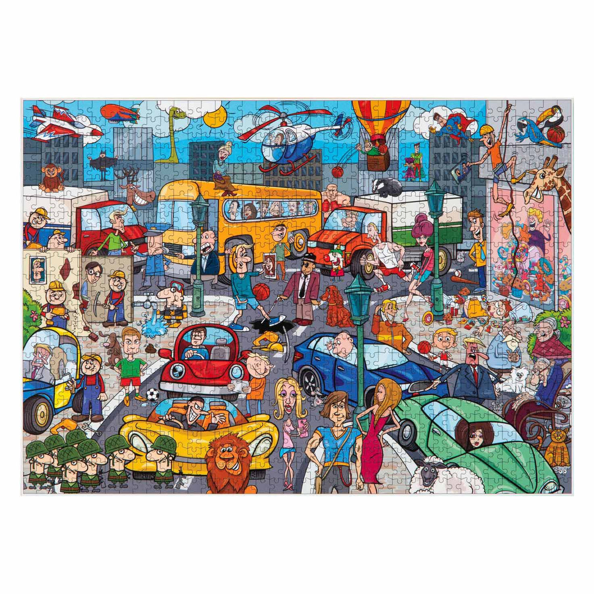 Pressione del traffico a fumetto di Grafix Leg Puzzel, 1000st.