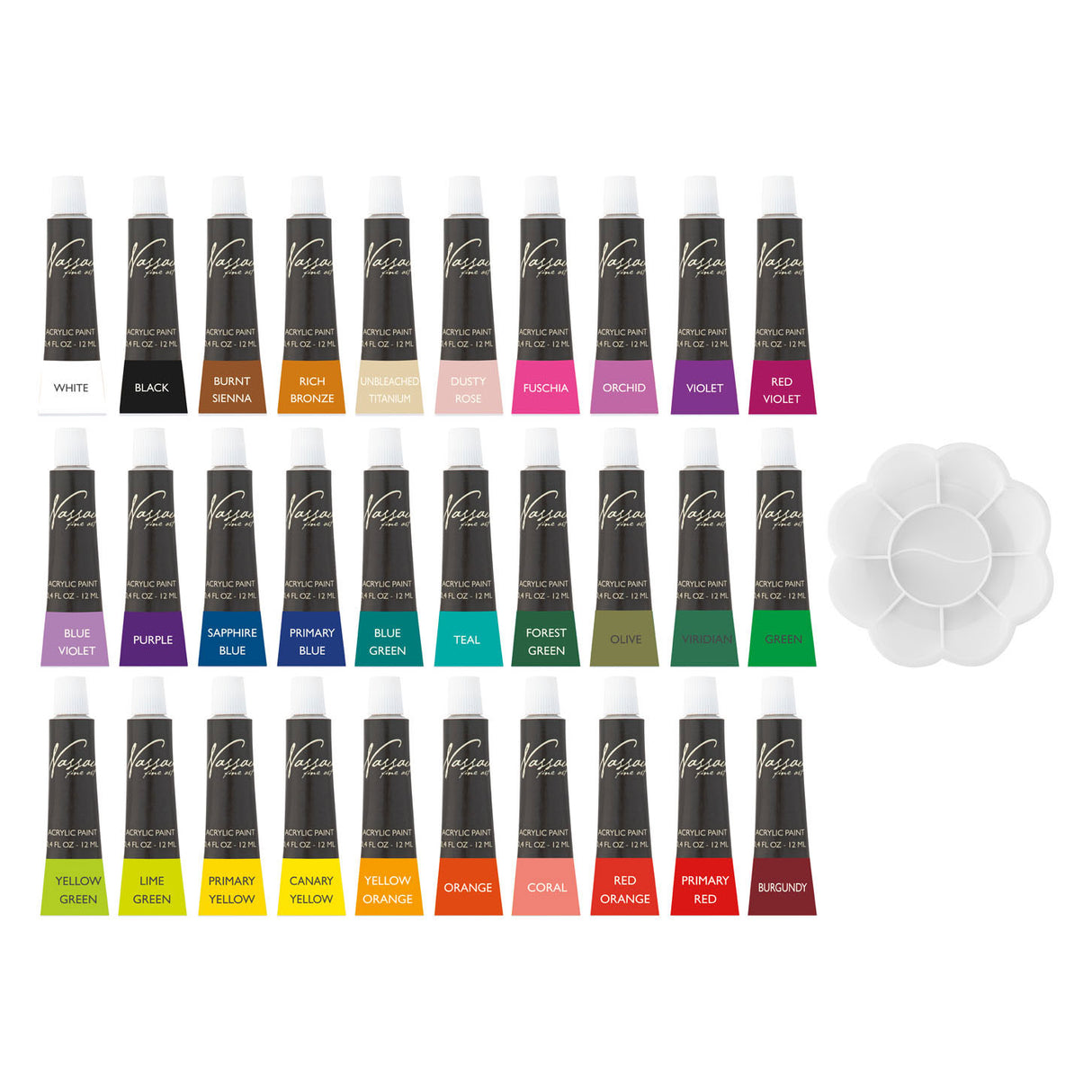 Nassau Acrylic paint set, 30x12ml