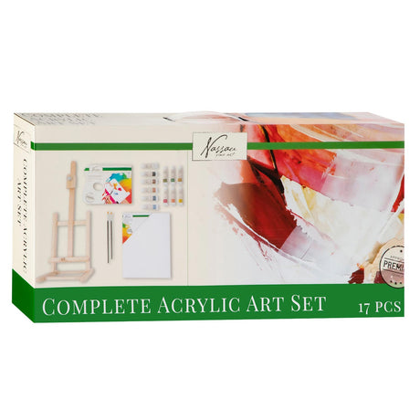 Nassau fine art nassau complete acrylic set, 17 pieces.