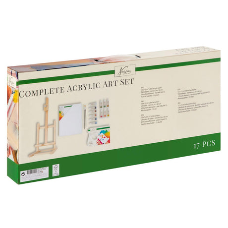 Nassau fine art nassau complete acrylic set, 17 pieces.