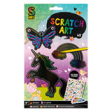 Creative craft group make your own scratch art girl