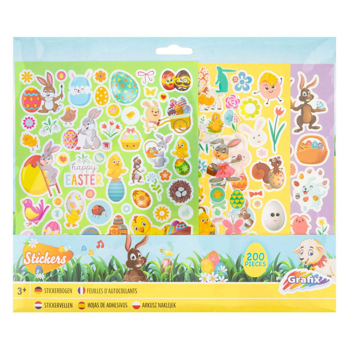 Creative craft group sticker set Easter, 4 sheets