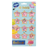 Besties 3D sticker sheet, 12 pcs.