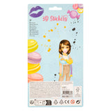 Besties 3D sticker sheet, 12 pcs.