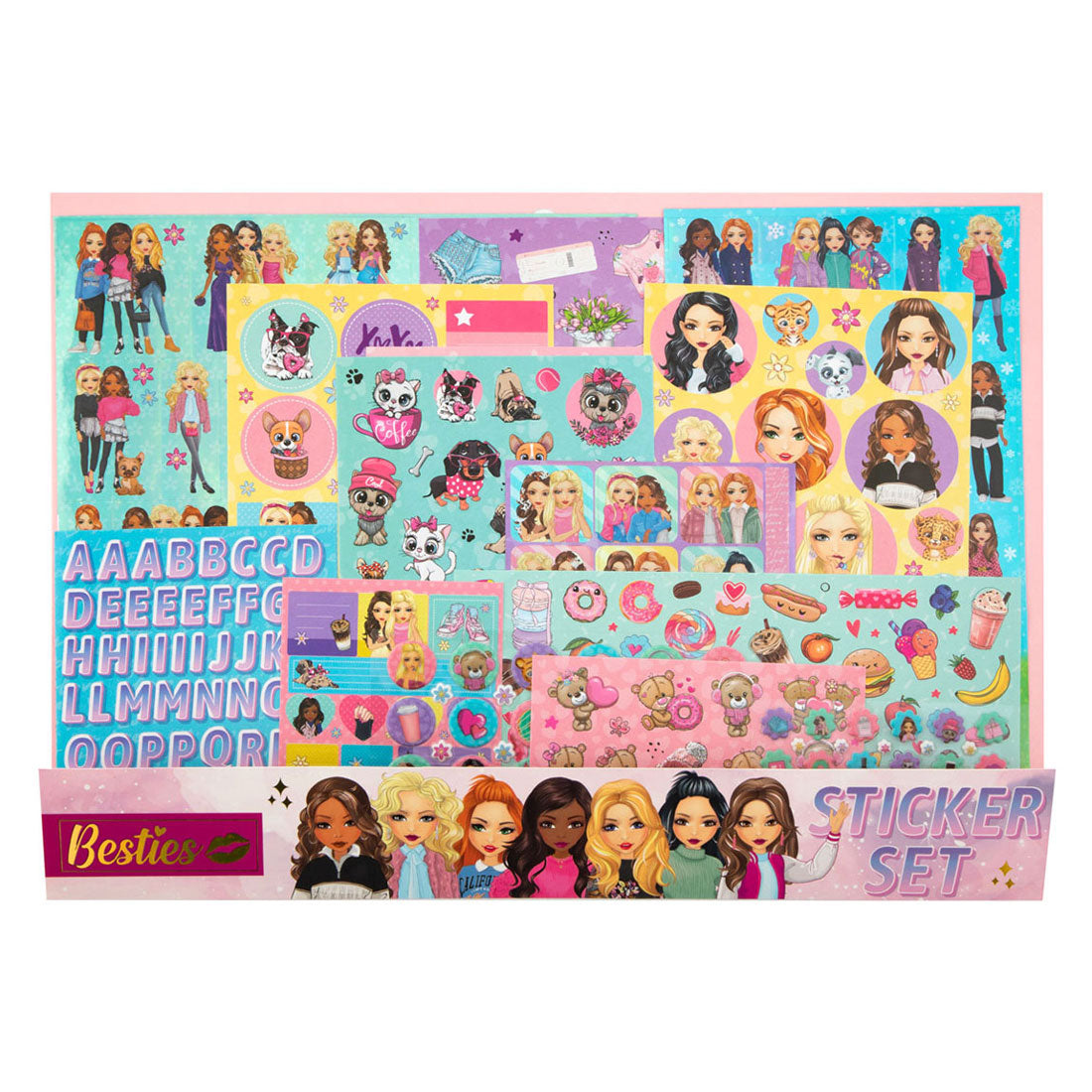 Set di mega adesivi besties, 300st.