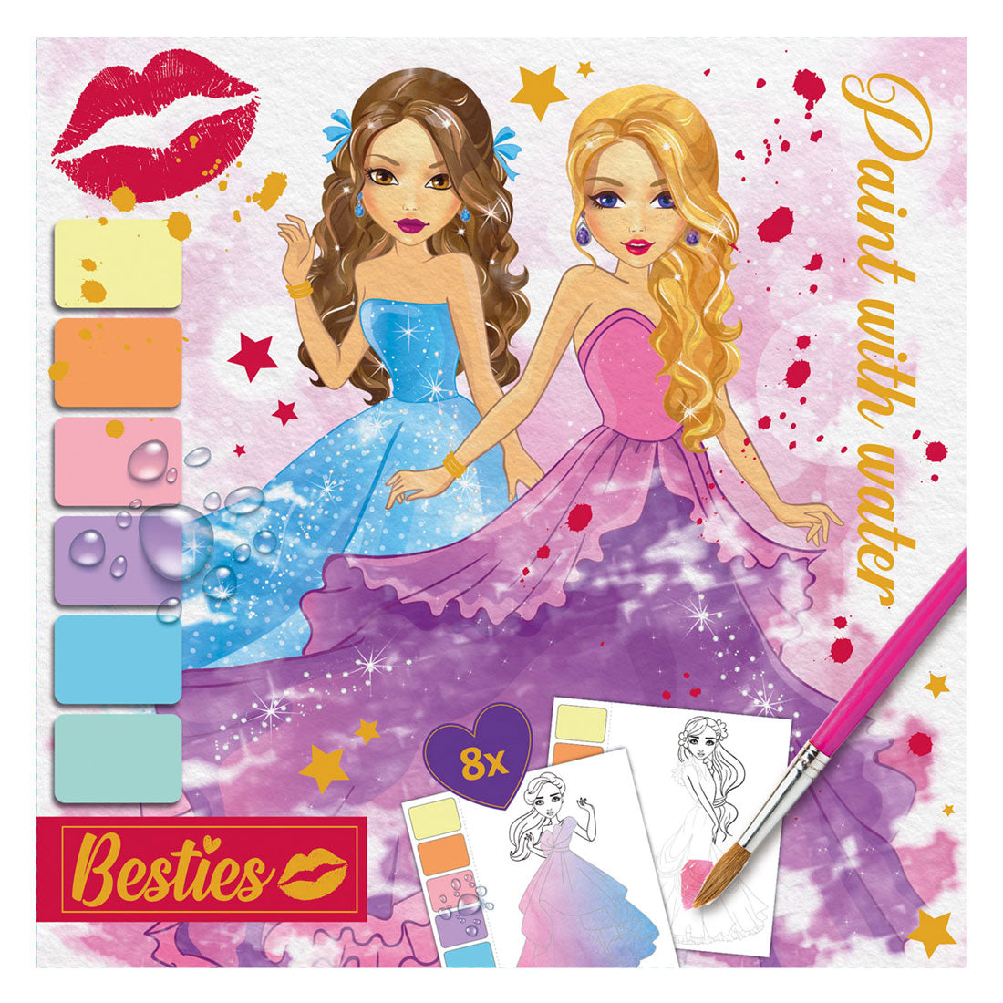 Besties dipingi con set di vernici per acqua