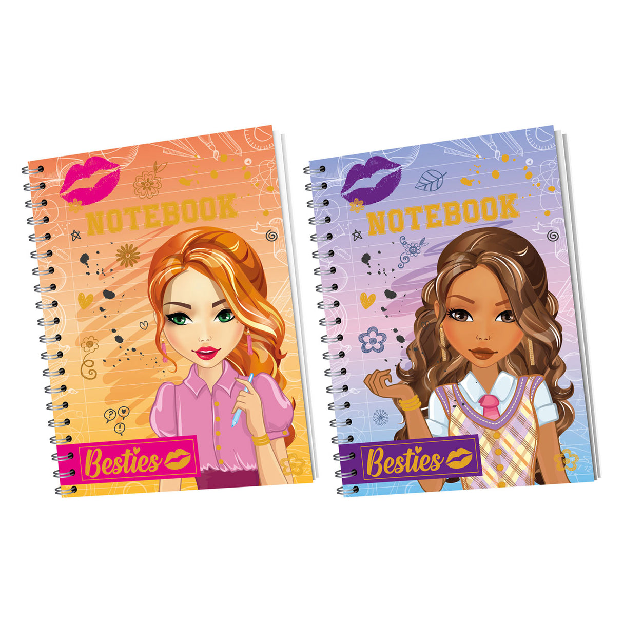 Besties Notebook A6, 60 gesäumte Blätter