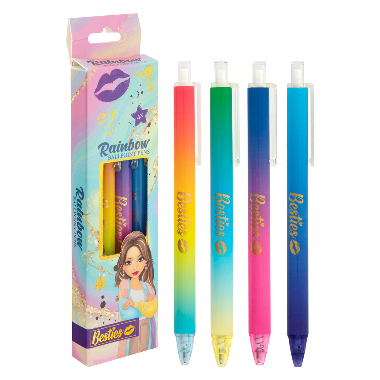 Besties ballpoint pen, 4 pcs.