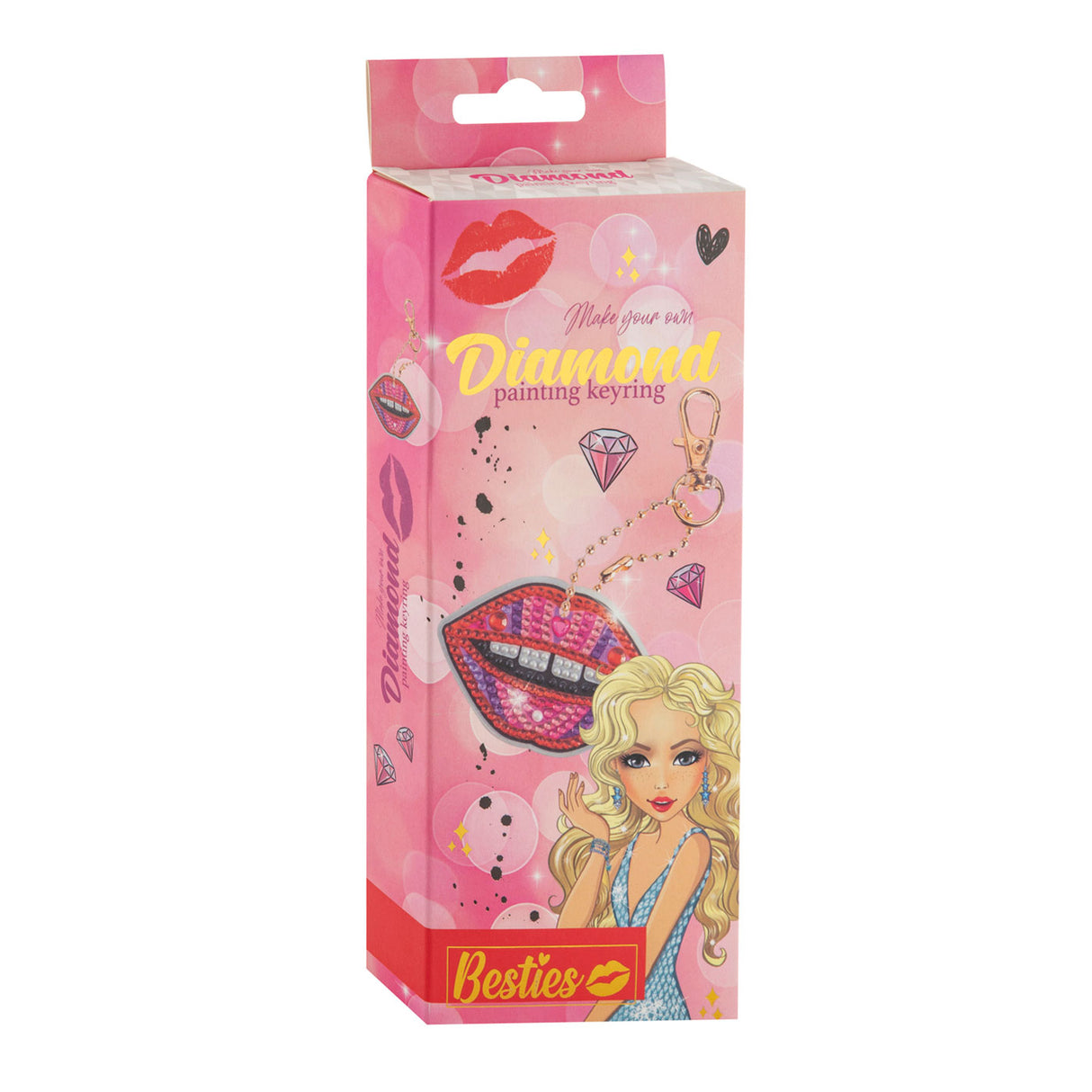 Making a Besties Diamond Painting Keychain