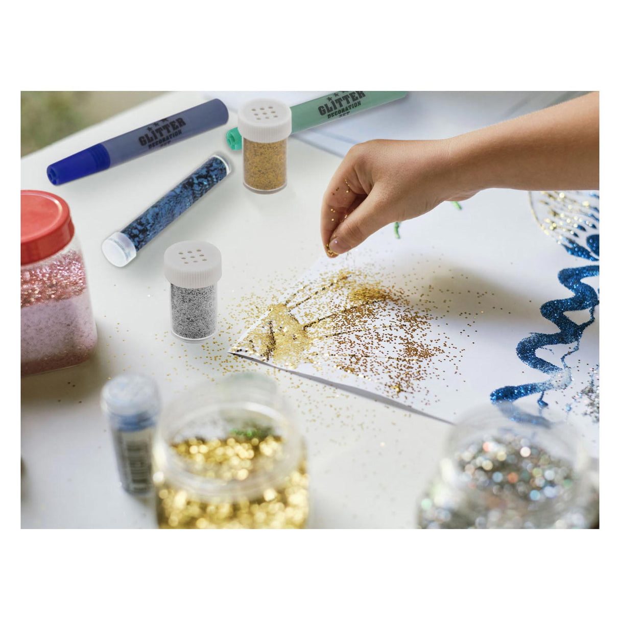 Creative Craft Group Glitter Decoration Set, 17dlg.