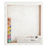 Besties canvas paint by numbers, 30x30cm