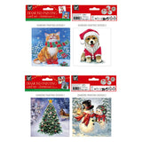Grafix make your own Christmas cards diamond painting, 2 pcs.