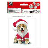 Grafix make your own Christmas cards diamond painting, 2 pcs.