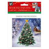 Grafix make your own Christmas cards diamond painting, 2 pcs.