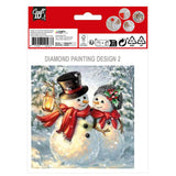 Grafix make your own Christmas cards diamond painting, 2 pcs.