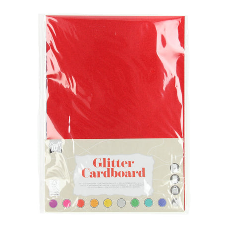 Creative craft group glitterkarton a4, 10 vellen