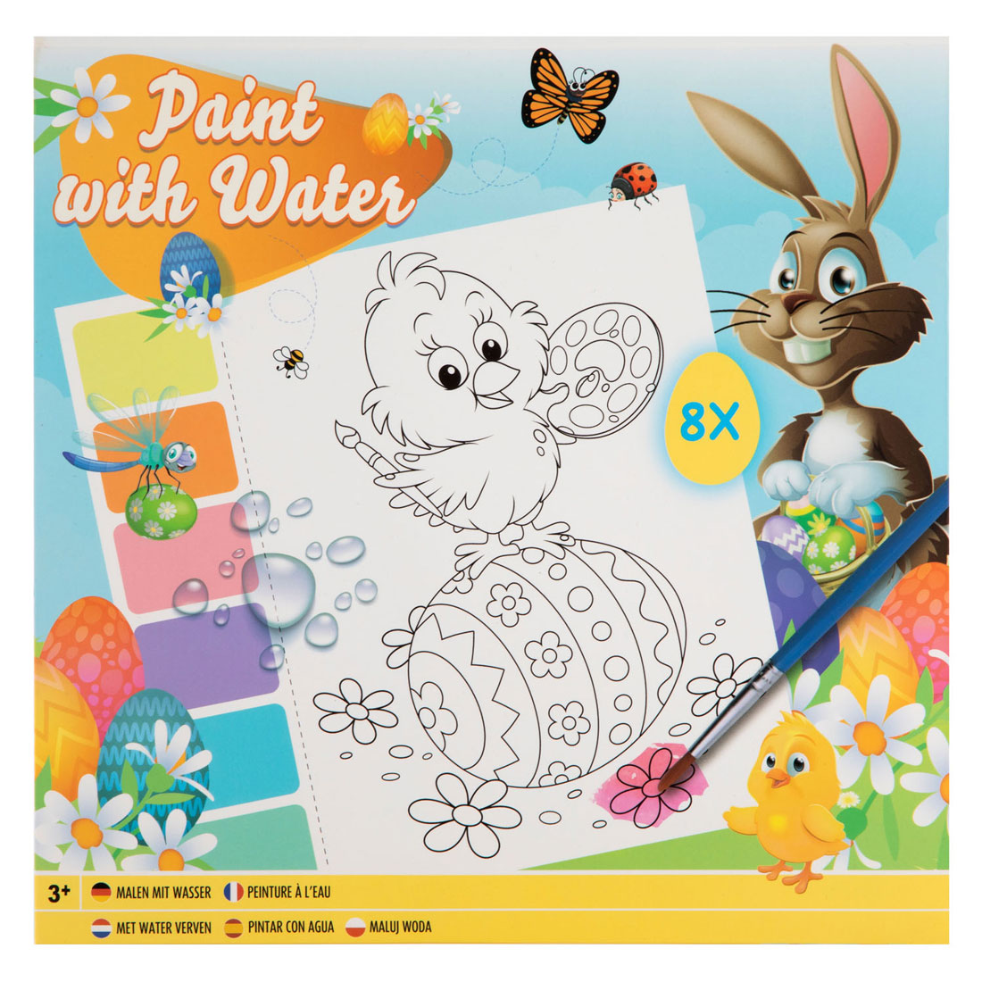 GRAFIX WATER PERTION Easter 8 sheets + brush