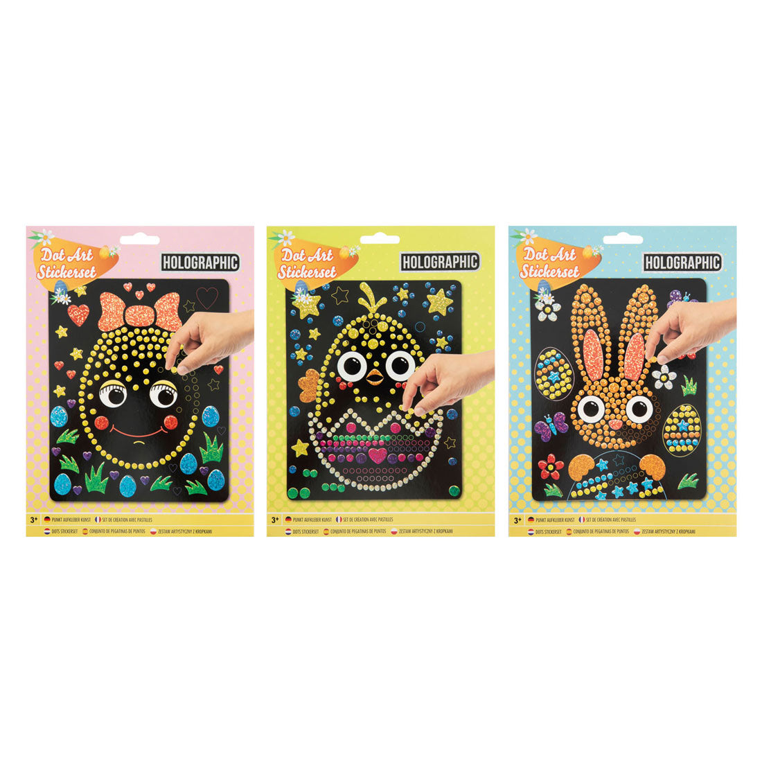 Grafix Easter Holographic Stopkunst set, 22x18cm