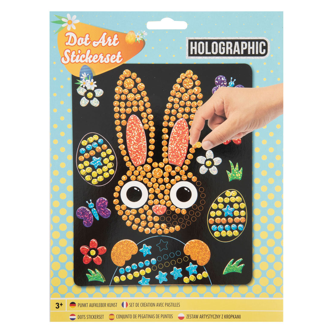 GRAFIX Easter Holographic Stoppkunst Set, 22x18cm