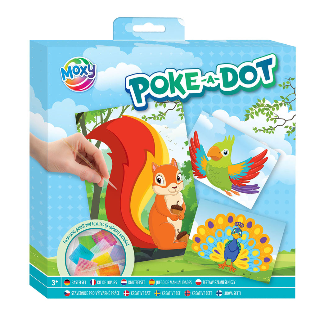 Kreative Handwerksgruppe Poke-a-dot Craft Set-Animals