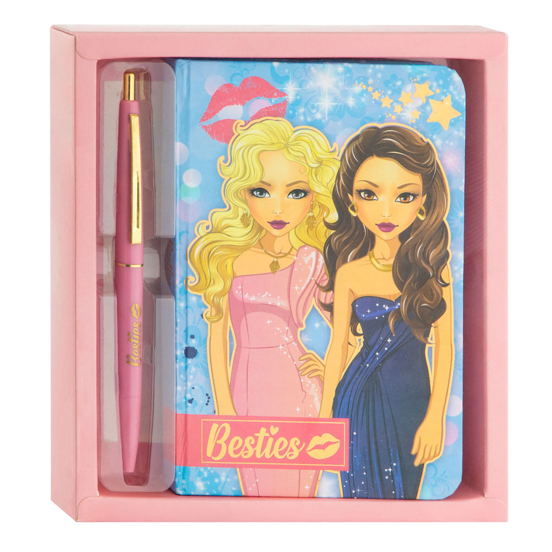 Bestie's notebook with ballpoint pen