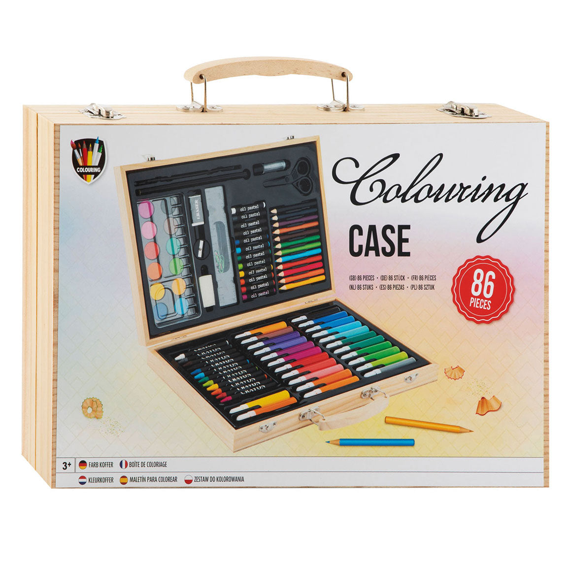 Creative Craft Group Wooden Color Case FSC, 86DLG.