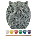 Creative craft group stone painting owl paint set, 8 pcs.