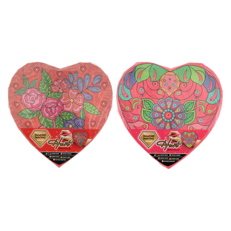 Creative craft group diamond painting heart canvas