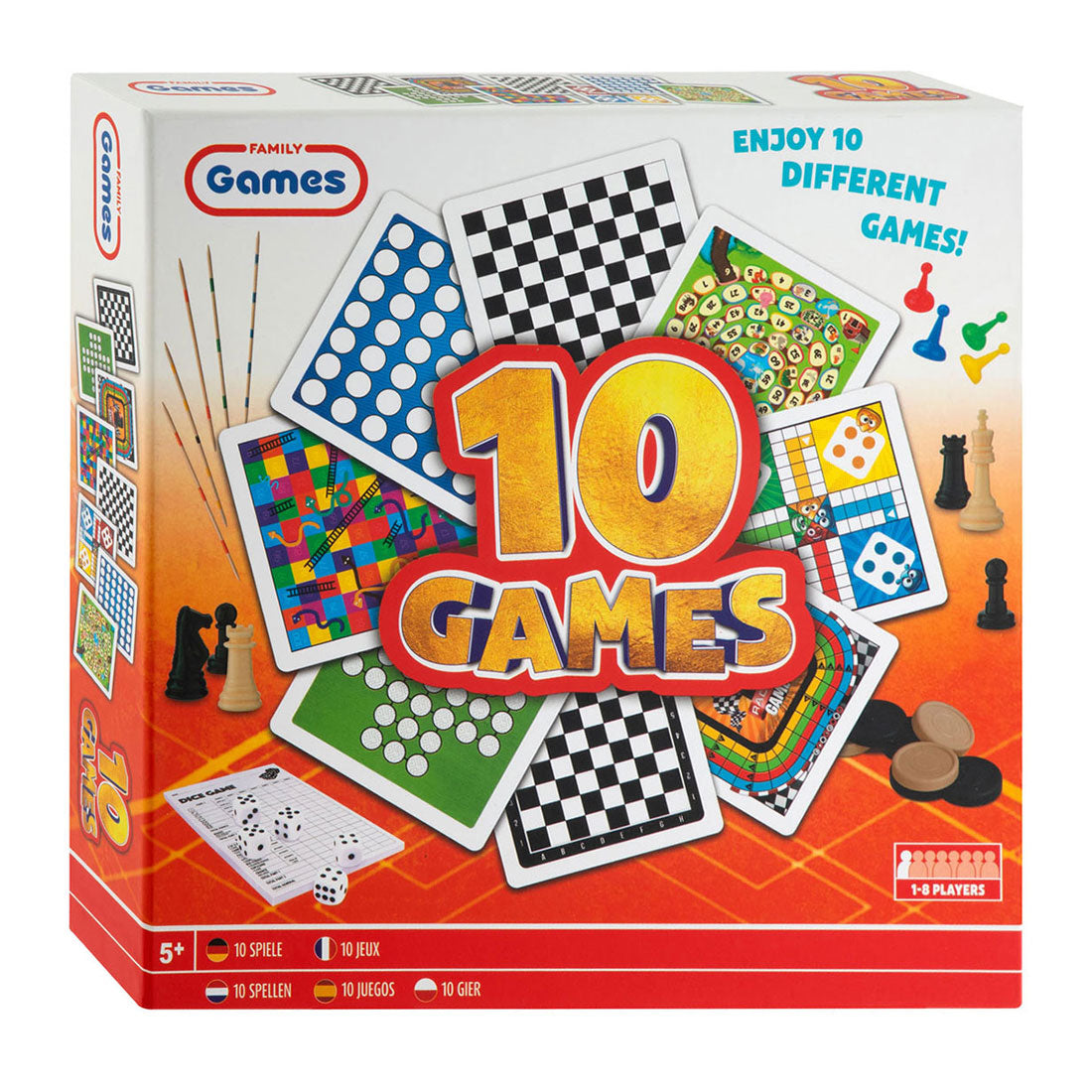 Creative Craft Group Klassieke Bordspellen Box 10in1