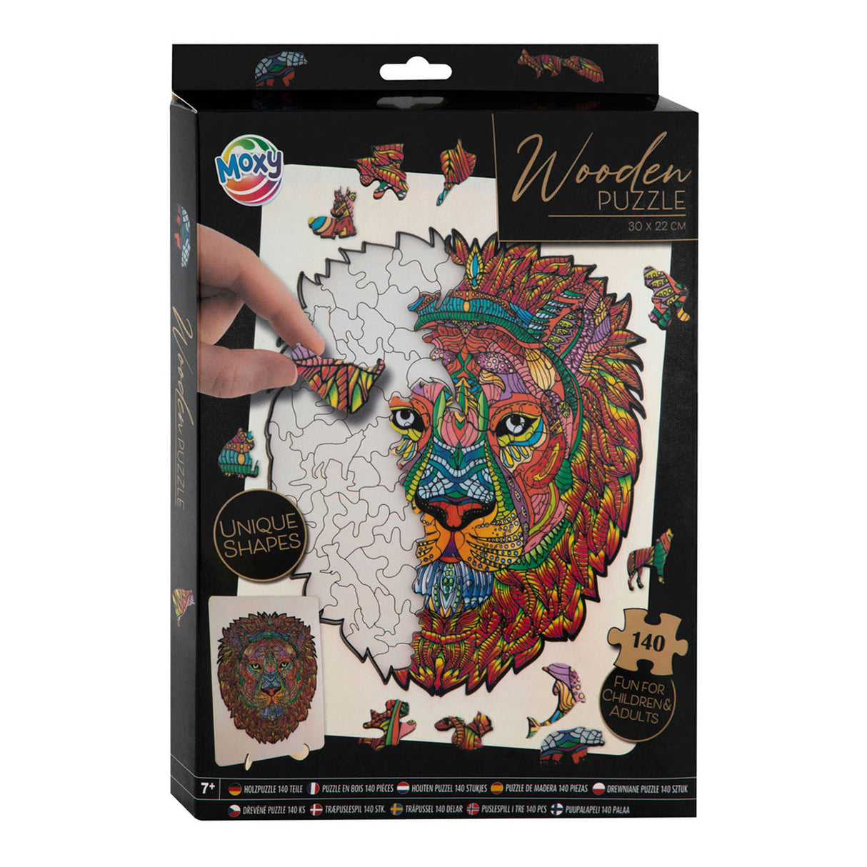 Creative Craft Group wooden jigsaw puzzle lion, 140st.