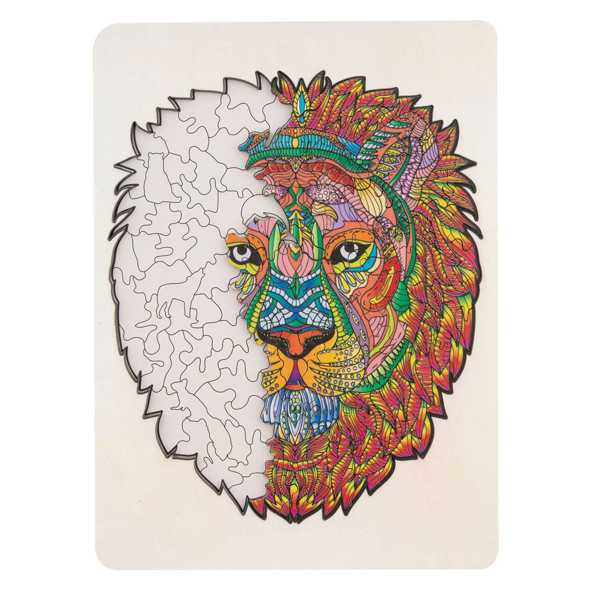 Creative Craft Group Wooden Jigsaw Puzzle Lion, 140e.