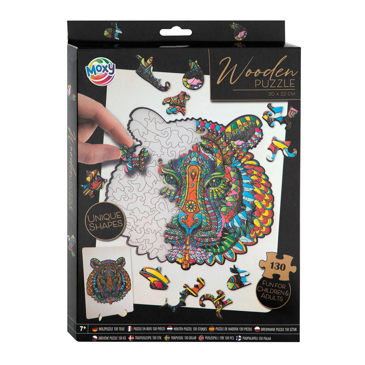 Creative Craft Group Lesena sestanka Puzzle Tiger 130st.