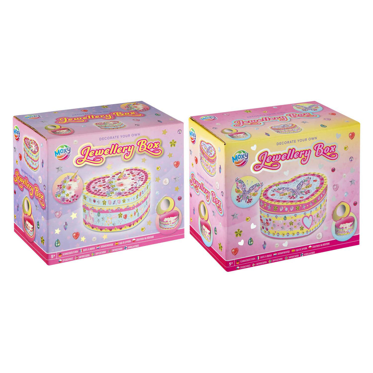 Creative craft group decorate your own jewelry box