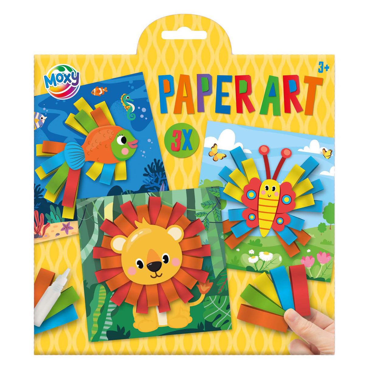 Creative craft group paper art dieren knutselen, set van 3