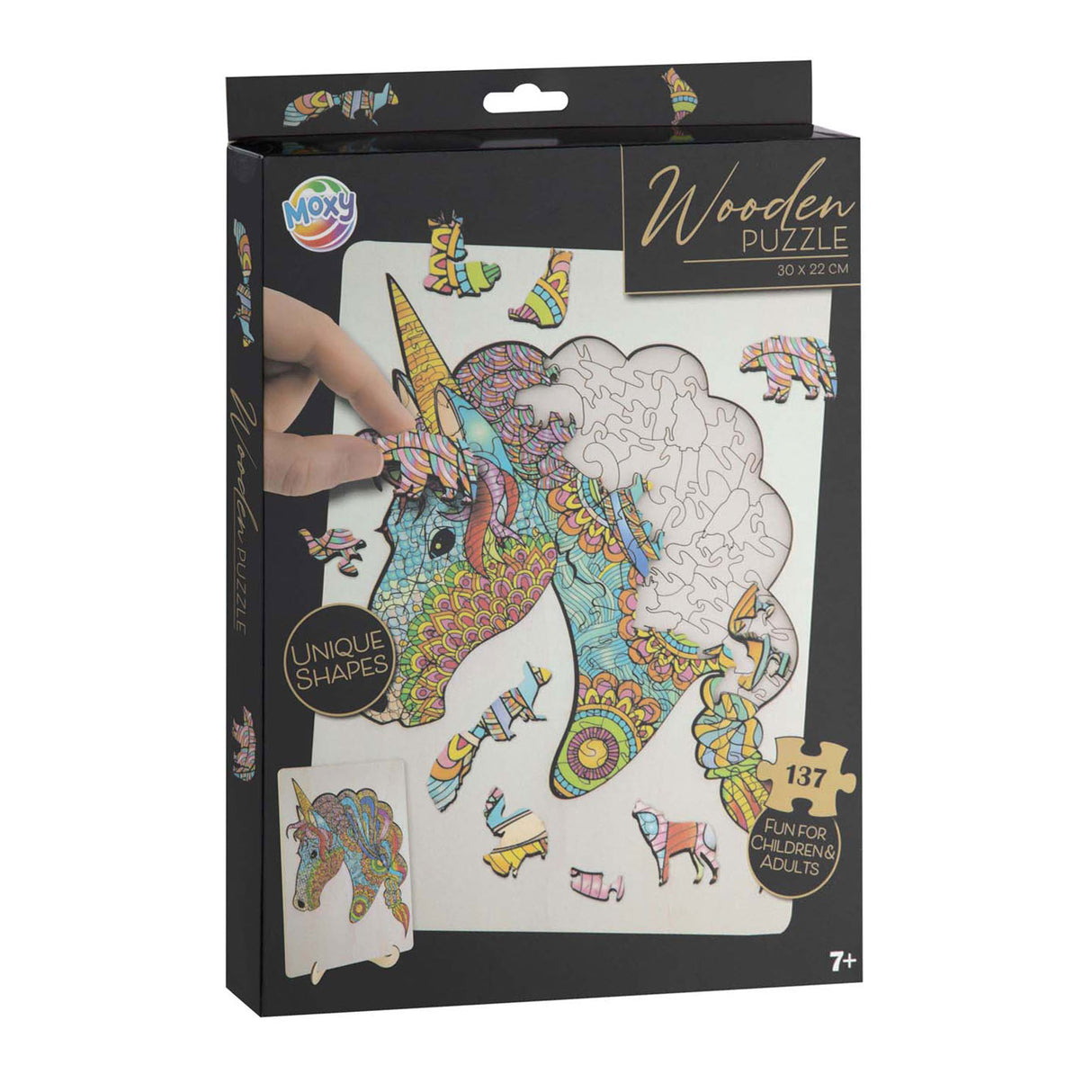 Creative Craft Group Wooden Jegin Puzzle Unicorn, 137 ..