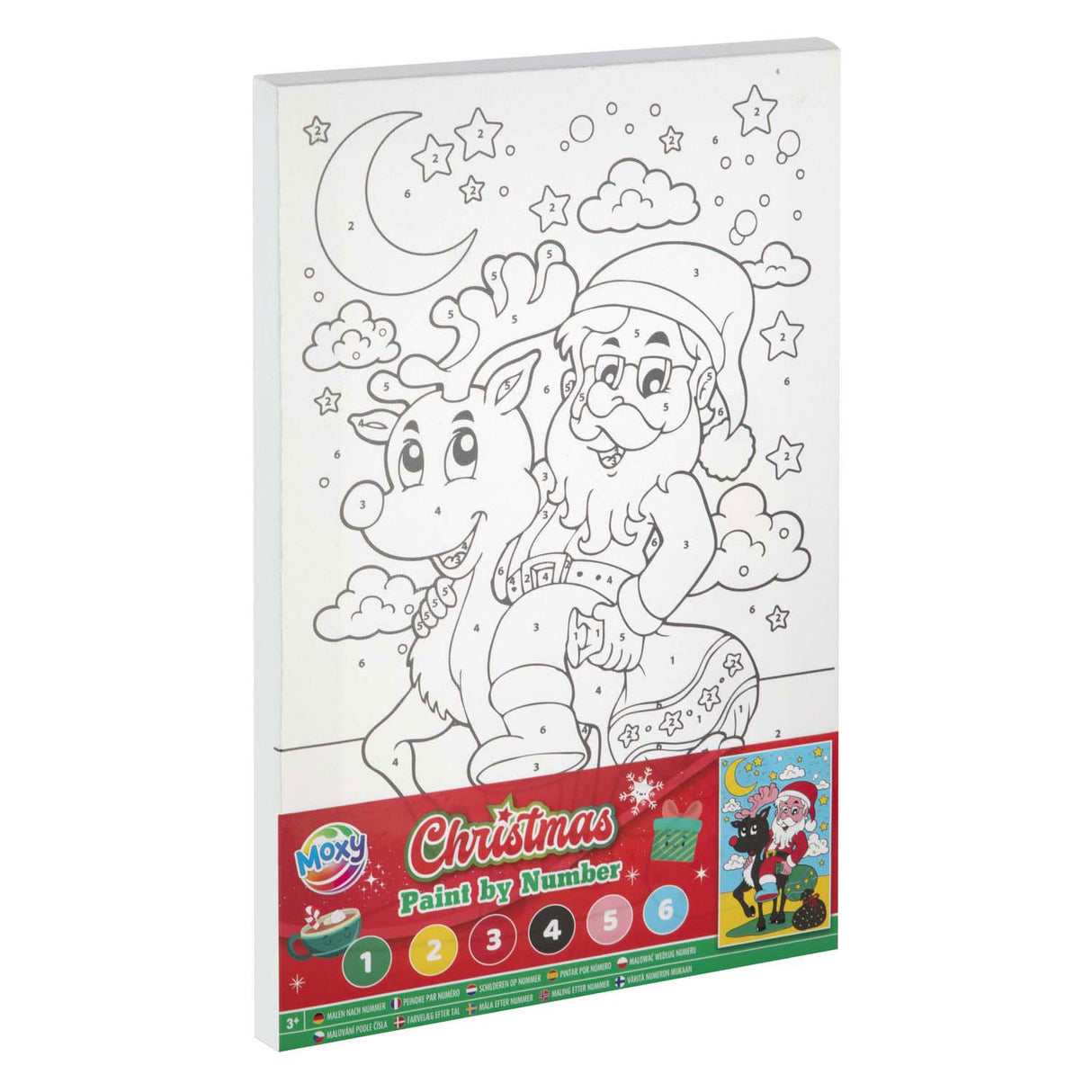 Creative craft group canvas paint by number christmas