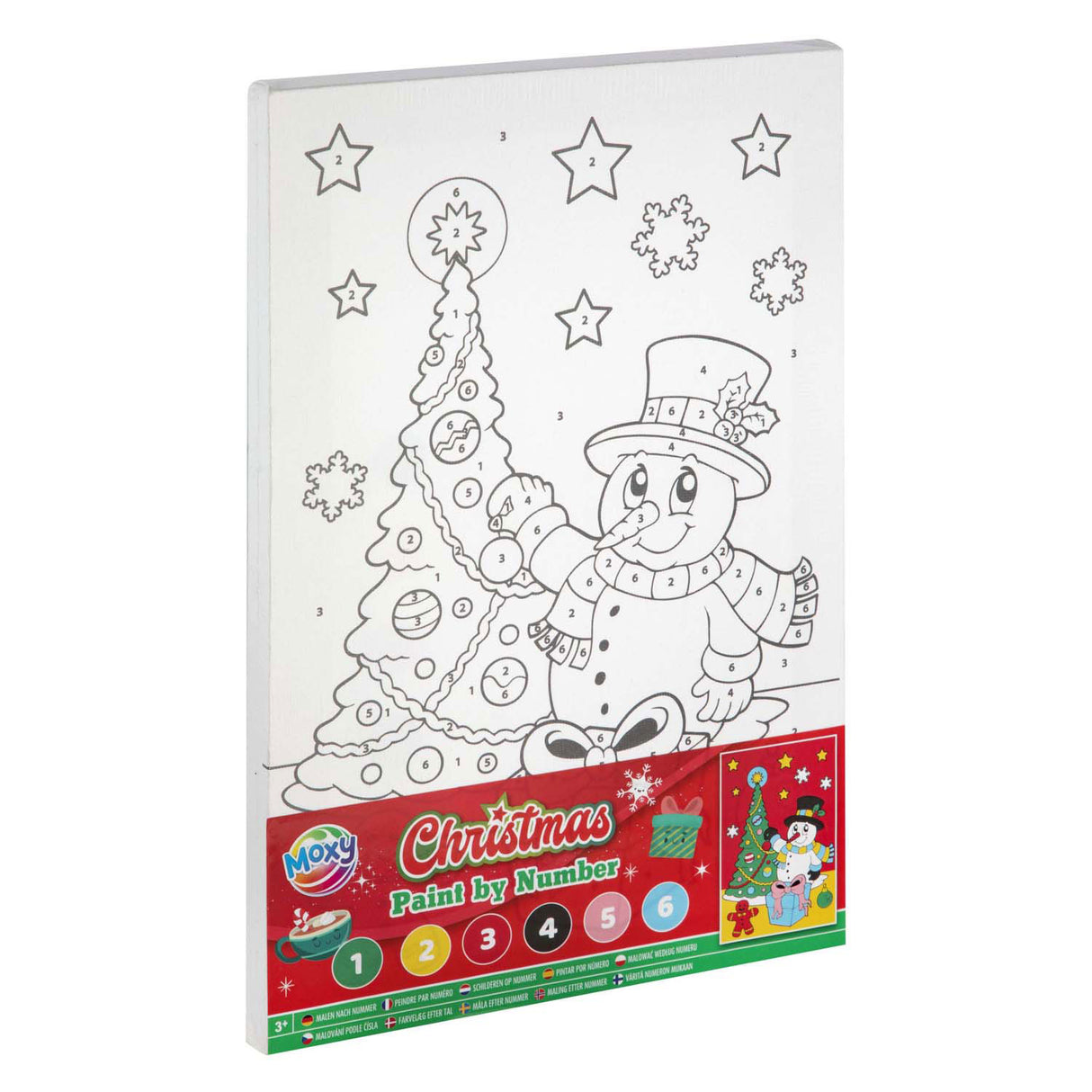Creative craft group canvas paint by number christmas