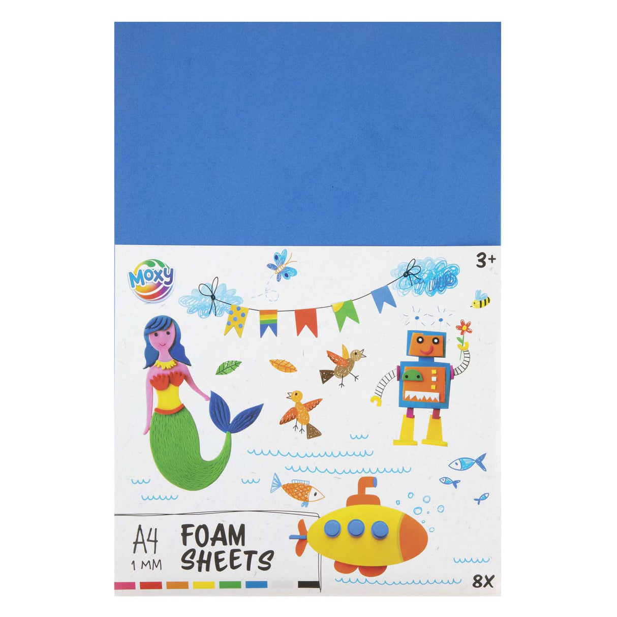 Creative craft group foam sheets A4, 8 sheets